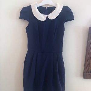 ASOS vintage style dress cap Peter Pan collar